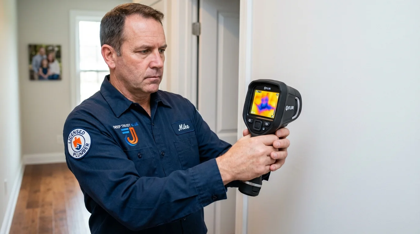 Thermal imaging leak detection by Johns Plumbing LLC in Wonder Lake